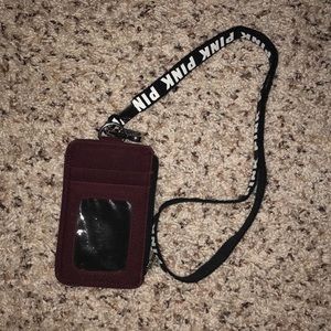 Pink / Victoria secret lanyard